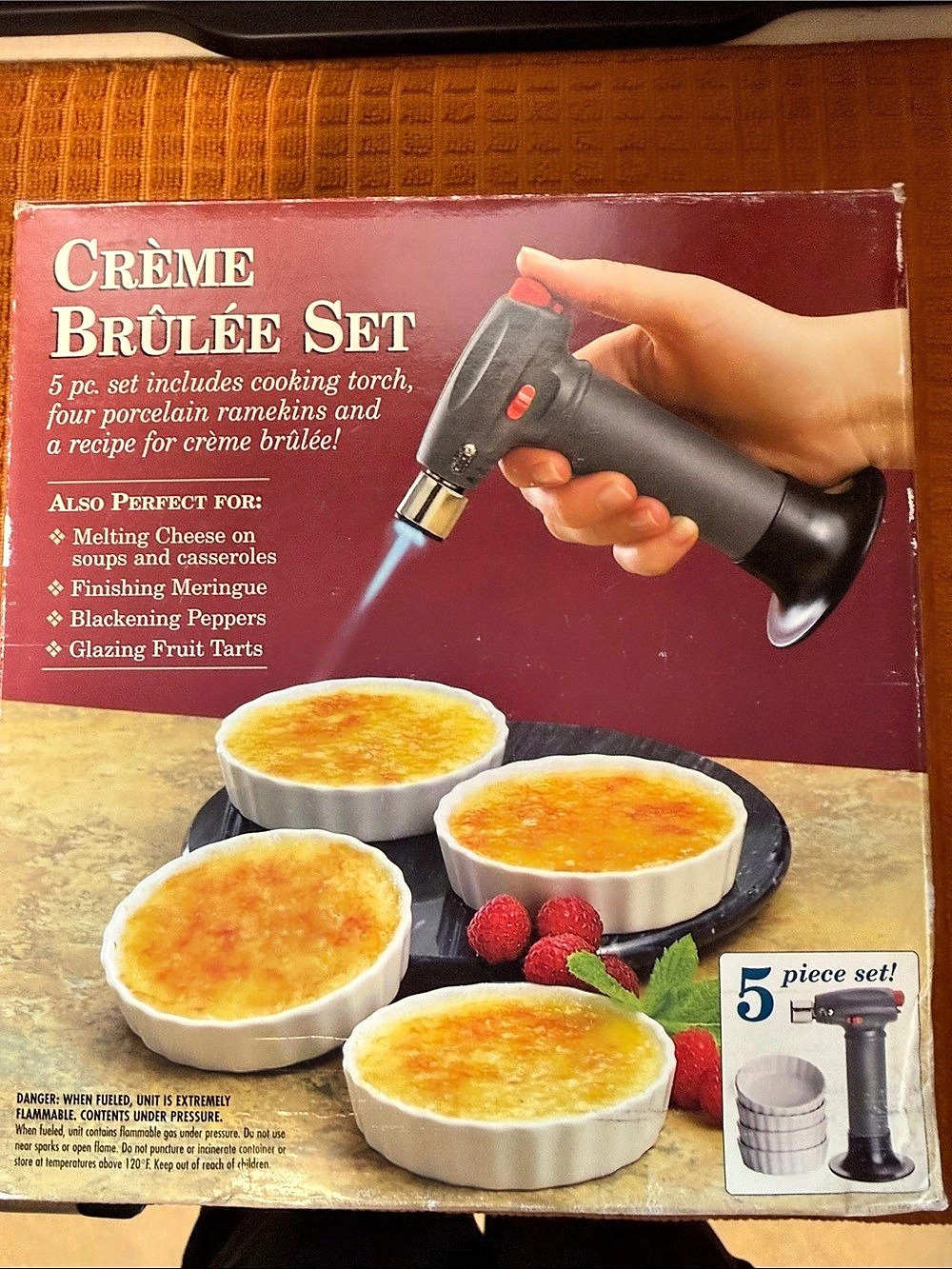 BonJour Crème Brûlée Set 5-Piece Kitchen Tool Set NWT